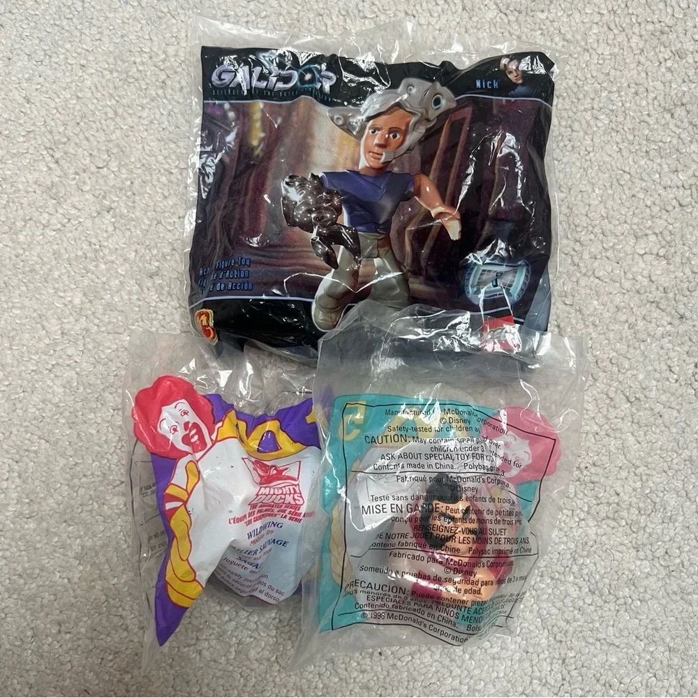 Three Sealed McDonald’s Happy Meal Toys